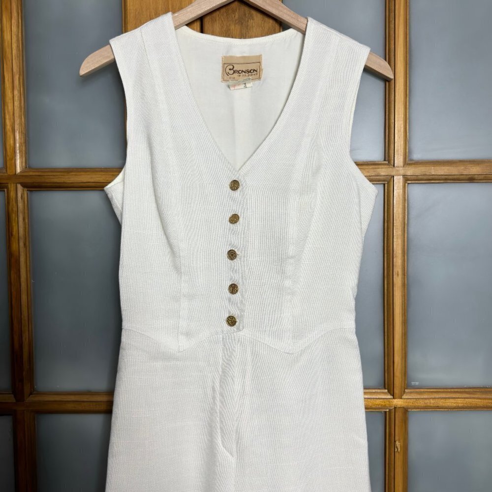VINTAGE Bronson Wide Leg Sleeveless Jumpsuit size 11-12 - Picture 2 of 9
